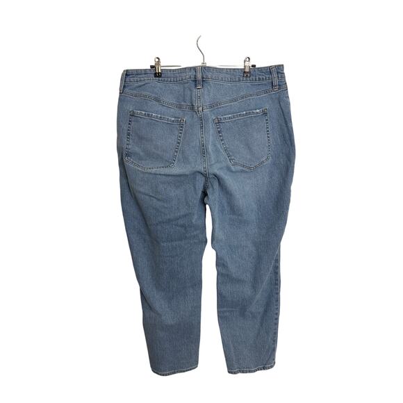 Old Navy O.G. Straight Ankle Jeans Womens Size 16 Blue Curvy Fit High Waisted - Picture 2 of 5